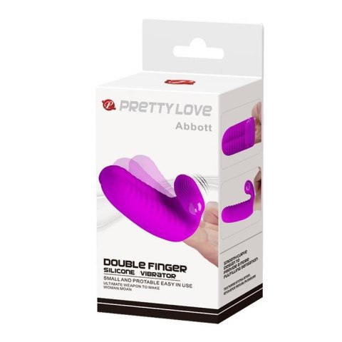 PRETTY LOVE - Abbott Double finger silicone Vibrator Pretty Love PRETTY LOVE - Abbott Double finger silicone Vibrator Pretty Love