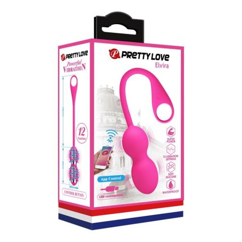 PRETTY LOVE - ELVIRA Pink- Kegel balls Pretty Love PRETTY LOVE - ELVIRA Pink- Kegel balls Pretty Love