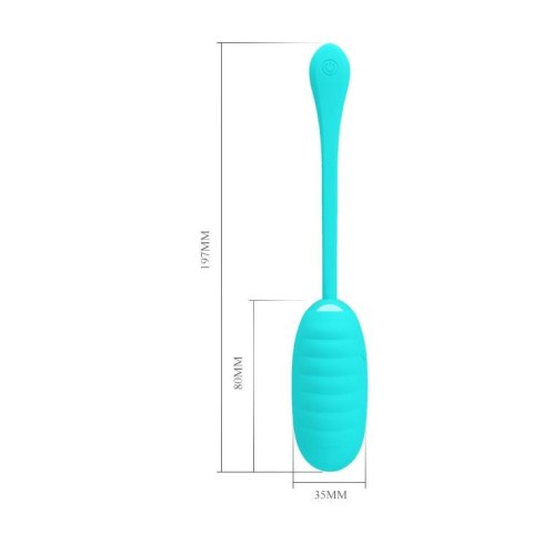 PRETTY LOVE - KIRK EGG Blue 12 function vibrations Pretty Love PRETTY LOVE - KIRK EGG Blue 12 function vibrations Pretty Love