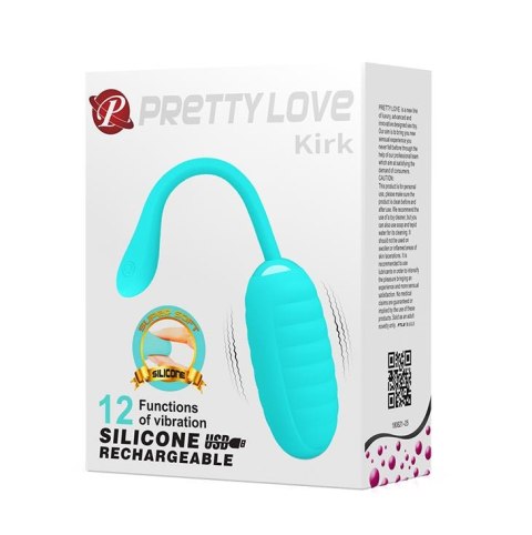PRETTY LOVE - KIRK EGG Blue 12 function vibrations Pretty Love PRETTY LOVE - KIRK EGG Blue 12 function vibrations Pretty Love
