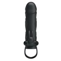 PRETTY LOVE - PENIS SLEEVE WITH BALL STRAP vibration BLACK Pretty Love PRETTY LOVE - PENIS SLEEVE WITH BALL STRAP vibration BLACK Pretty Love