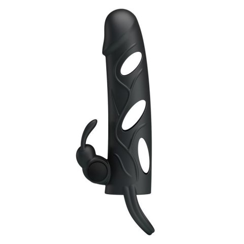 PRETTY LOVE - PENIS SLEEVE WITH BALL STRAP vibration BLACK Pretty Love PRETTY LOVE - PENIS SLEEVE WITH BALL STRAP vibration BLACK Pretty Love