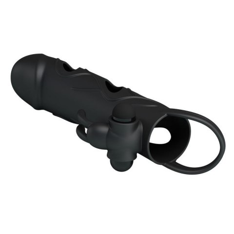 PRETTY LOVE - PENIS SLEEVE WITH BALL STRAP vibration BLACK Pretty Love PRETTY LOVE - PENIS SLEEVE WITH BALL STRAP vibration BLACK Pretty Love