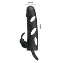 PRETTY LOVE - PENIS SLEEVE WITH BALL STRAP vibration BLACK Pretty Love PRETTY LOVE - PENIS SLEEVE WITH BALL STRAP vibration BLACK Pretty Love