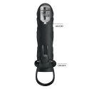 PRETTY LOVE - PENIS SLEEVE WITH BALL STRAP vibration BLACK Pretty Love PRETTY LOVE - PENIS SLEEVE WITH BALL STRAP vibration BLACK Pretty Love