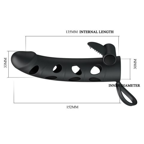 PRETTY LOVE - Vibrating Penis Sleeve with Ball Strap Pretty Love PRETTY LOVE - Vibrating Penis Sleeve with Ball Strap Pretty Love