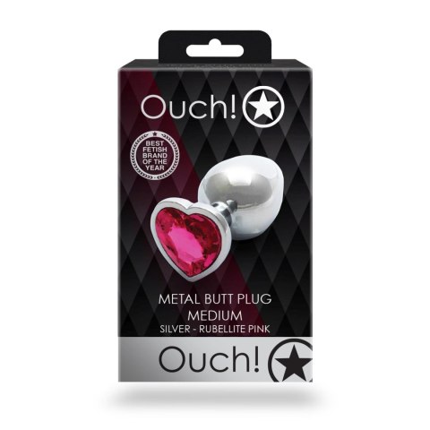 Heart Gem Butt Plug - Medium Ouch! Heart Gem Butt Plug - Medium Ouch!