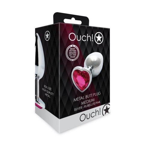 Heart Gem Butt Plug - Medium Ouch! Heart Gem Butt Plug - Medium Ouch!