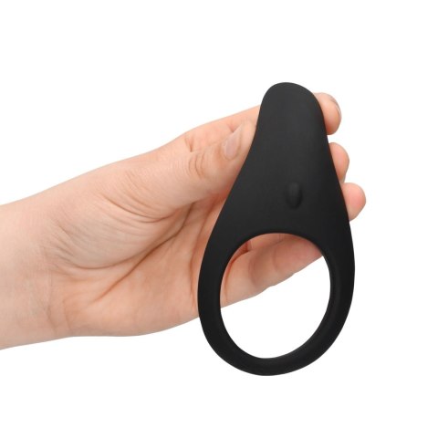 Pointed Vibrating Cock Ring - Licorice Black Loveline Pointed Vibrating Cock Ring - Licorice Black Loveline