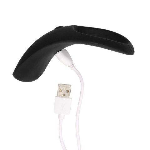 Pointed Vibrating Cock Ring - Licorice Black Loveline Pointed Vibrating Cock Ring - Licorice Black Loveline