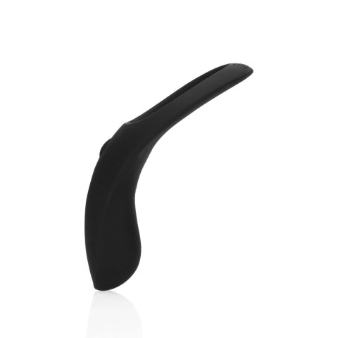 Pointed Vibrating Cock Ring - Licorice Black Loveline Pointed Vibrating Cock Ring - Licorice Black Loveline