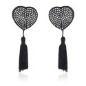 Heart shine nipples tassels (argento) Toyz4lovers