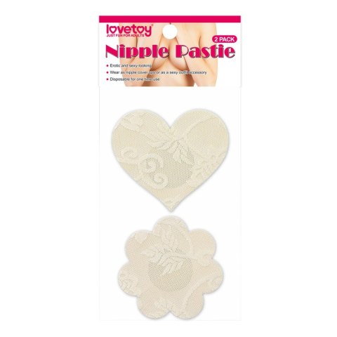 Lace Heart and Flower Nipple Pasties (2 Pack) Lovetoy Lace Heart and Flower Nipple Pasties (2 Pack) Lovetoy