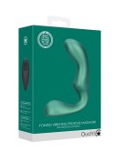 Pointed Vibrating Prostate Massager with Remote Control - Metallic Green Ouch! Pointed Vibrating Prostate Massager with Remote Control - Metallic Green Ouch!