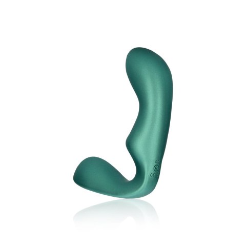 Pointed Vibrating Prostate Massager with Remote Control - Metallic Green Ouch! Pointed Vibrating Prostate Massager with Remote Control - Metallic Green Ouch!