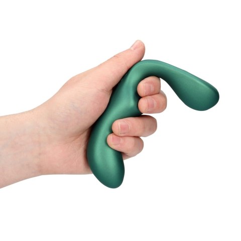 Pointed Vibrating Prostate Massager with Remote Control - Metallic Green Ouch! Pointed Vibrating Prostate Massager with Remote Control - Metallic Green Ouch!