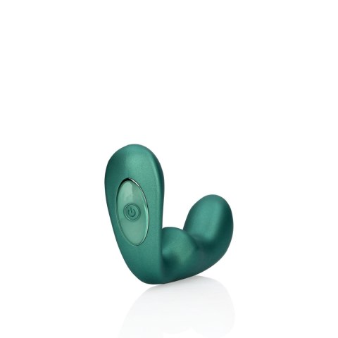 Pointed Vibrating Prostate Massager with Remote Control - Metallic Green Ouch! Pointed Vibrating Prostate Massager with Remote Control - Metallic Green Ouch!