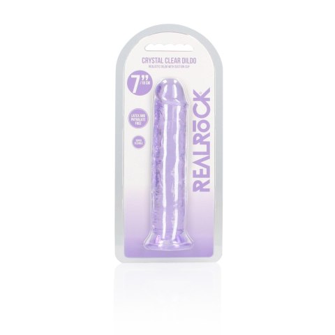 Straight Realistic Dildo with Suction Cup - 7'' / 18 RealRock Straight Realistic Dildo with Suction Cup - 7'' / 18 RealRock