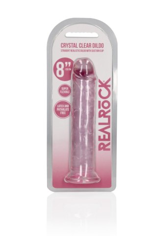 Straight Realistic Dildo with Suction Cup - 8'' / 20 RealRock