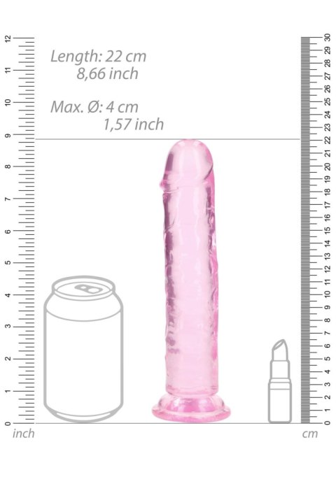 Straight Realistic Dildo with Suction Cup - 8'' / 20 RealRock Straight Realistic Dildo with Suction Cup - 8'' / 20 RealRock