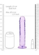 Straight Realistic Dildo with Suction Cup - 8'' / 20 RealRock Straight Realistic Dildo with Suction Cup - 8'' / 20 RealRock