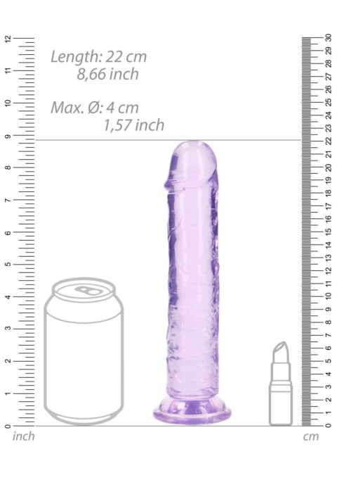 Straight Realistic Dildo with Suction Cup - 8'' / 20 RealRock Straight Realistic Dildo with Suction Cup - 8'' / 20 RealRock