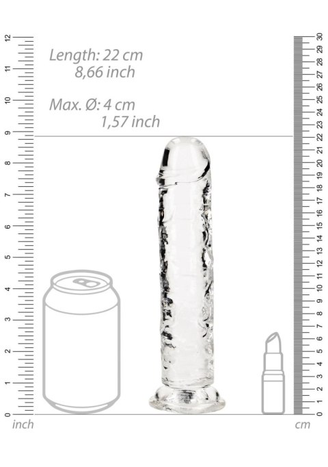 Straight Realistic Dildo with Suction Cup - 8'' / 20 RealRock Straight Realistic Dildo with Suction Cup - 8'' / 20 RealRock