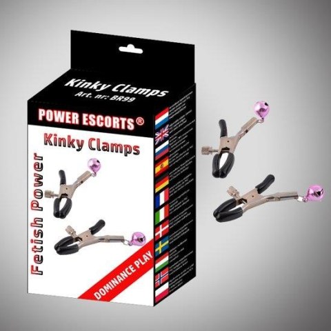 Kinky clamps black nipple clamps Power Escorts Kinky clamps black nipple clamps Power Escorts