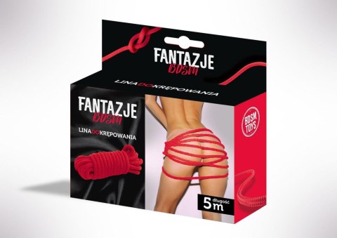 Linki - Fantazje BDSM Lina do krępowania Czerwona Grammi Linki - Fantazje BDSM Lina do krępowania Czerwona Grammi