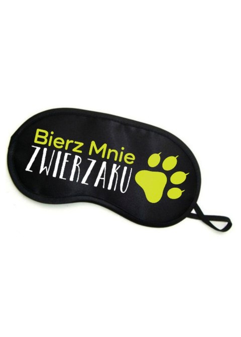 Maska-Opaska na oczy """"BIERZ MNIE ZWIERZAKU"""" Grammi Maska-Opaska na oczy """"BIERZ MNIE ZWIERZAKU"""" Grammi