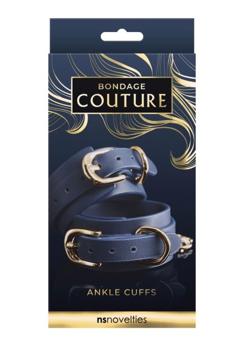 Bondage Couture Ankle Cuff Blue NS Novelties Bondage Couture Ankle Cuff Blue NS Novelties