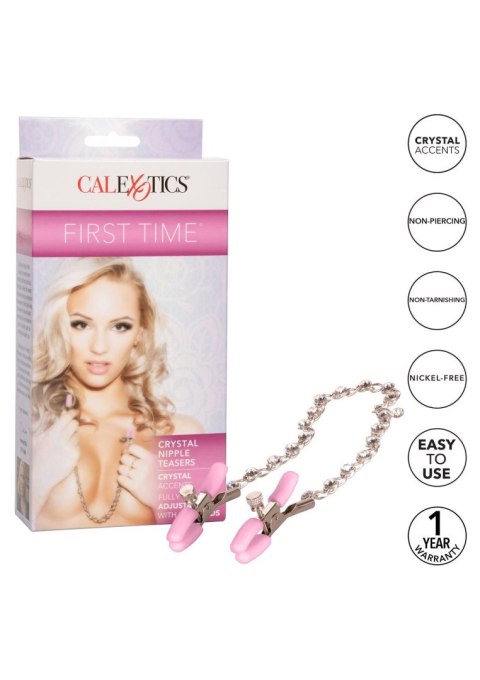 Crystal Nipple Teasers Metal CalExotics Crystal Nipple Teasers Metal CalExotics