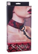 Scandal Collar with Leash Black CalExotics