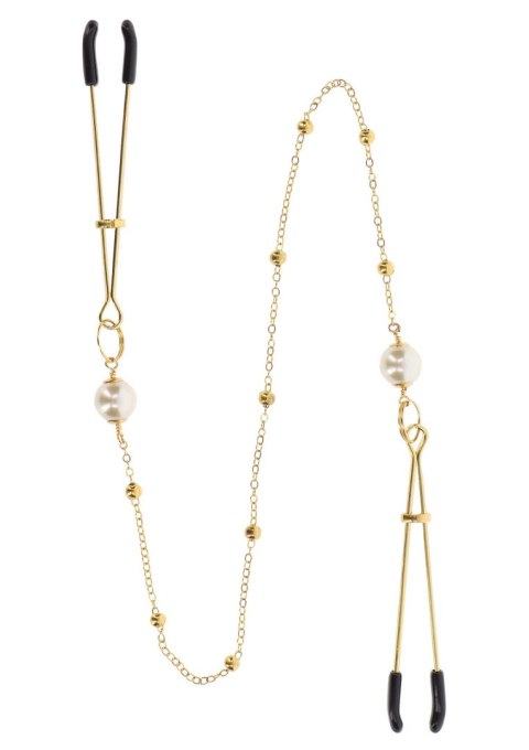 Tweezers Pearl & Deluxe Chain Gold Taboom Tweezers Pearl & Deluxe Chain Gold Taboom