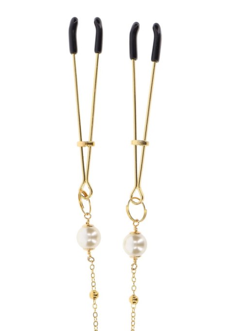 Tweezers Pearl & Deluxe Chain Gold Taboom Tweezers Pearl & Deluxe Chain Gold Taboom