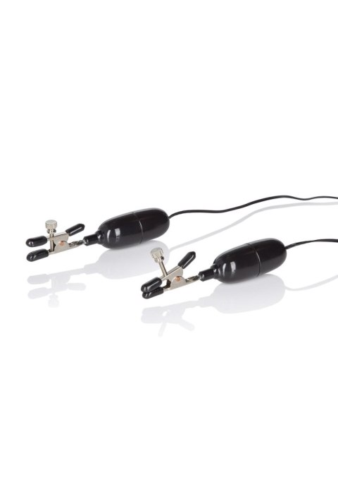 Vibrating Nipple Clamps Black CalExotics Vibrating Nipple Clamps Black CalExotics
