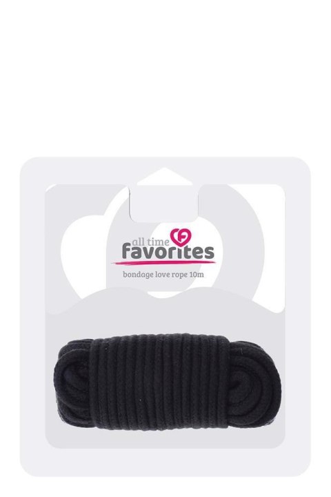 ALL TIME FAVORITES LOVE ROPE 10M BLACK Dream Toys