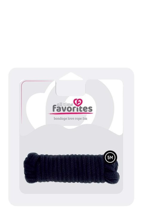 ALL TIME FAVORITES LOVE ROPE - 5M BLACK Dream Toys ALL TIME FAVORITES LOVE ROPE - 5M BLACK Dream Toys