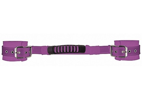 Adjustable Leather Handcuffs - Purple Ouch! Adjustable Leather Handcuffs - Purple Ouch!