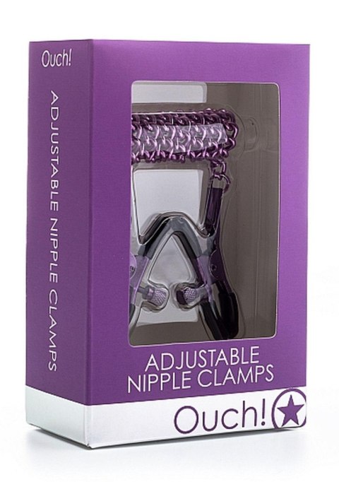 Adjustable Nipple Clamps - Purple Ouch! Adjustable Nipple Clamps - Purple Ouch!