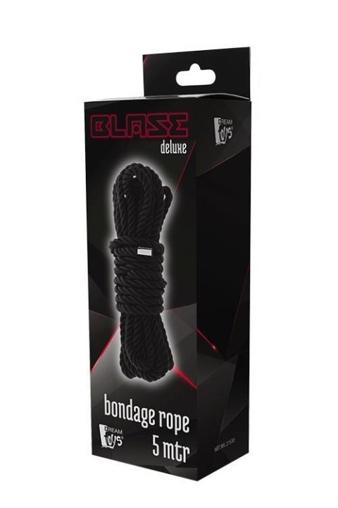 BLAZE DELUXE BONDAGE ROPE 5M BLACK Dream Toys BLAZE DELUXE BONDAGE ROPE 5M BLACK Dream Toys