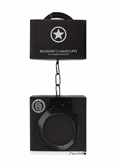 Beginner""s Handcuffs - Black Ouch! Beginner""s Handcuffs - Black Ouch!