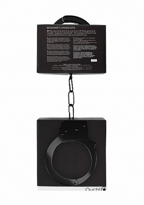 Beginner""s Handcuffs - Black Ouch! Beginner""s Handcuffs - Black Ouch!