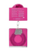 Beginner""s Handcuffs Furry - Pink Ouch! Beginner""s Handcuffs Furry - Pink Ouch!