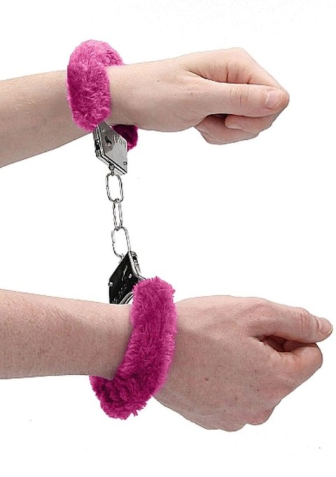 Beginner""s Handcuffs Furry - Pink Ouch! Beginner""s Handcuffs Furry - Pink Ouch!