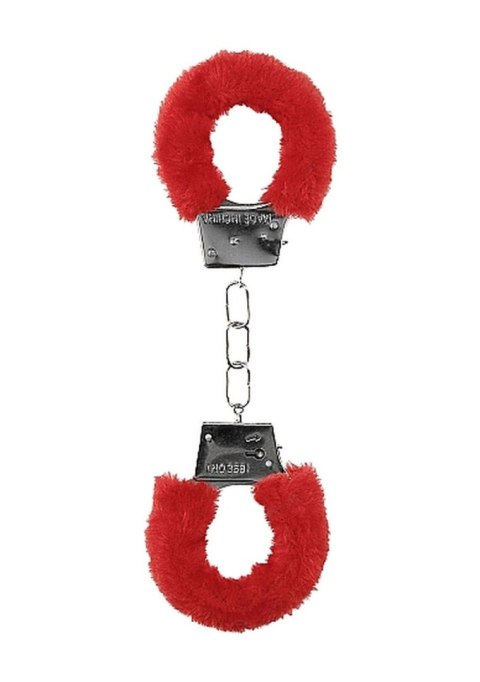 Beginner""s Handcuffs Furry - Red Ouch! Beginner""s Handcuffs Furry - Red Ouch!