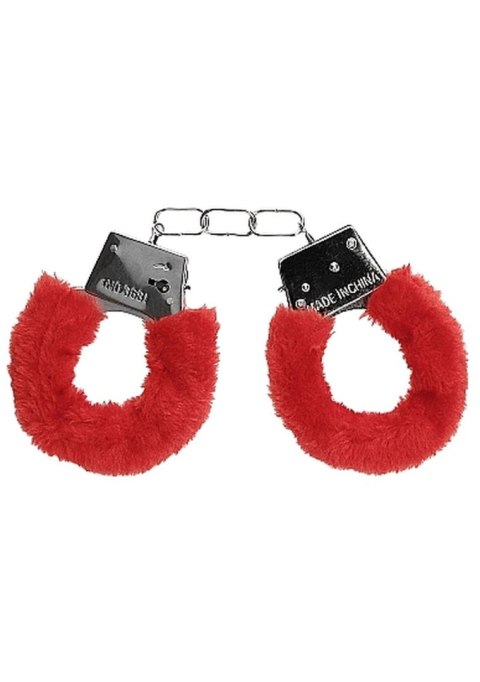 Beginner""s Handcuffs Furry - Red Ouch! Beginner""s Handcuffs Furry - Red Ouch!