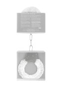 Beginner""s Handcuffs Furry - White Ouch! Beginner""s Handcuffs Furry - White Ouch!