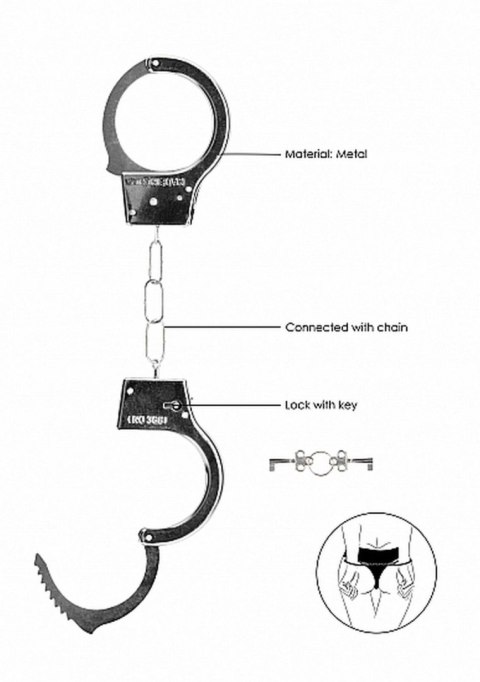 Beginner""s Handcuffs - Metal Ouch! Beginner""s Handcuffs - Metal Ouch!