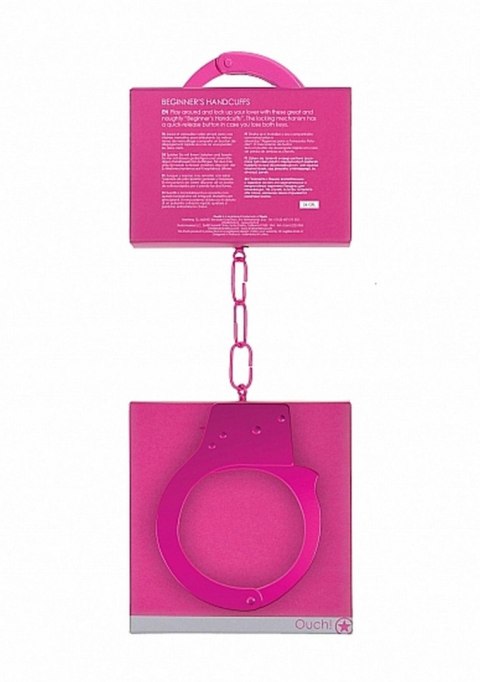 Beginner""s Handcuffs - Pink Ouch! Beginner""s Handcuffs - Pink Ouch!